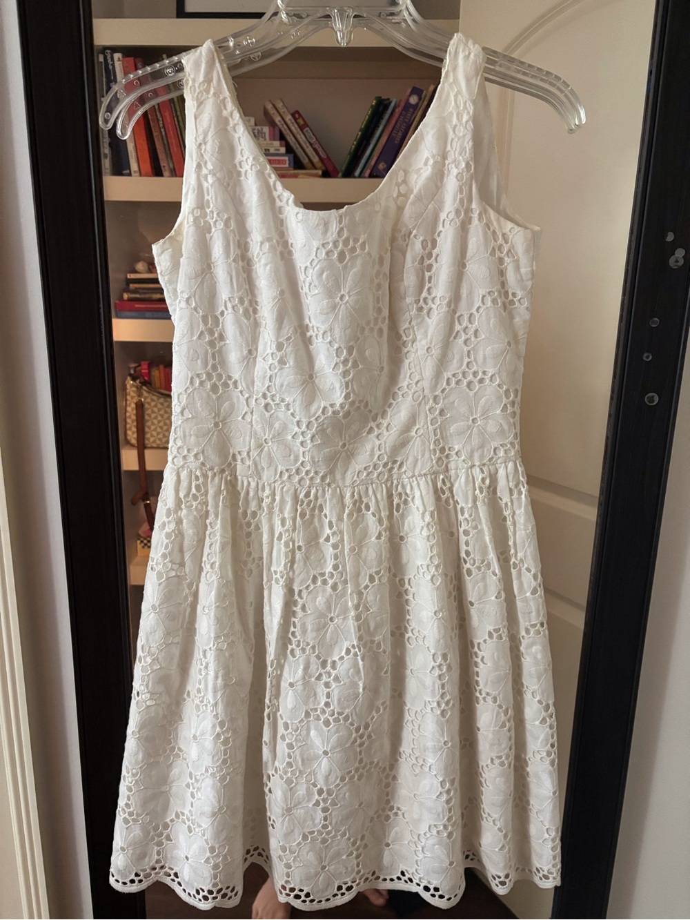 Lilly Pulitzer White Eyelet Fit-and-Flare Sundress